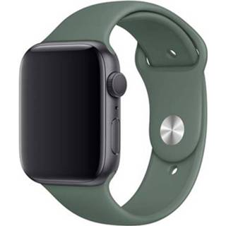 👉 Sportband donkergroen Sport Band voor Apple Watch Series 1 t/m 6 / SE - 42/44mm Pine Green 190199261143