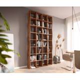 👉 Boekenkast hout DELIFE Live-Edge 240x120 cm acacia natuur massief 4251487171011