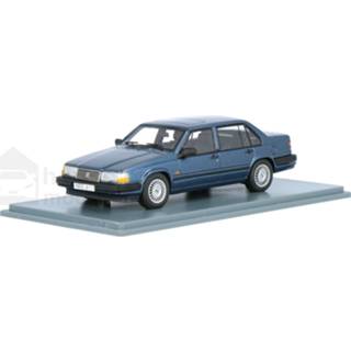 👉 Modelauto neo blue metallic resin Volvo 940 GLE - schaal 1:43 7445902874862