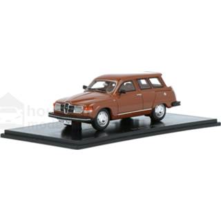 👉 Modelauto neo bruin resin Saab 95 GL - schaal 1:43 4052176692271