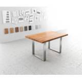 👉 Eettafel DELIFE Classic-Edge 140x90 acacia natuur frame smal 4251487141304