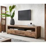 👉 Dressoir DELIFE Indra 200 cm sheesham natuur 3 schuifladen 1 vakje 4251487144565