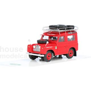 👉 Modelauto TSM rood resin Land Rover Series I - schaal 1:43 4895183608497
