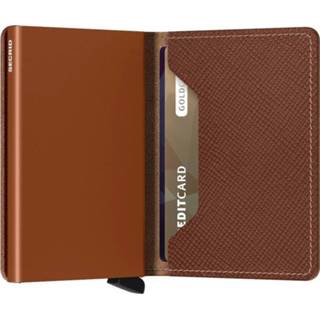 👉 Slimwallet Aluminium-Leer-Kunststof volwassenen modern saffiano secrid caramel bankbiljetten 8718215288503