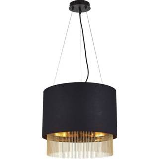 👉 Hanglamp zwarte active Searchlight FringeØ 40cm 8723-3BK 5053423135533