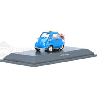 👉 Modelauto schuco blauw Die-Cast BMW Isetta Picknick - schaal 1:43 4007864038190