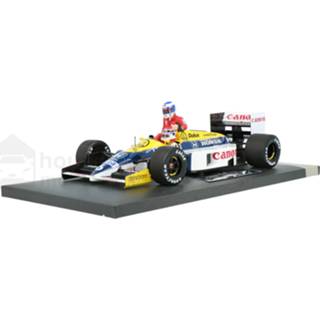 👉 Model auto Nelson Piquet ichamps German GP Williams F1 resin FW11 Honda - Modelauto schaal 1:18 4012138140509