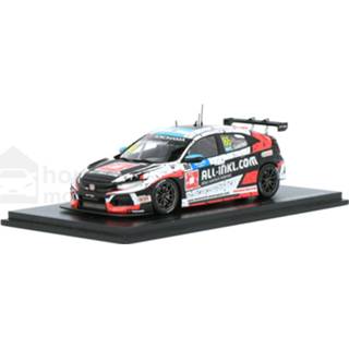 👉 Model auto spark Esteban Guerrieri resin Honda Civic Typ R TCR - Modelauto schaal 1:43 9580006989543