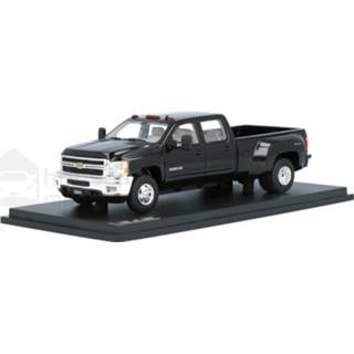 👉 Modelauto glm zwart resin Chevrolet Silverado 3500HD - schaal 1:43