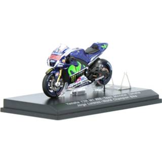 👉 Modelauto Valencia GP spark MotoGP Jorge Lorenzo Movistar Yamaha resin YZR-M1 - schaal 1:43 9580006240019