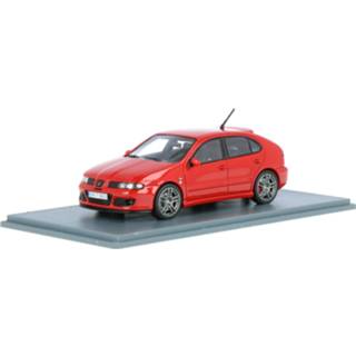 👉 Modelauto neo rood resin Seat Leon Cupra R - schaal 1:43 874250438179