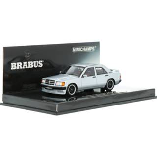 👉 Modelauto ichamps silver metallic resin Mercedes-Benz 190E 3.6S Brabus - schaal 1:43 4012138125872