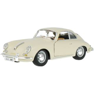 Modelauto bburago beige Die-Cast Porsche 356B Coupé - schaal 1:24 4893993220793