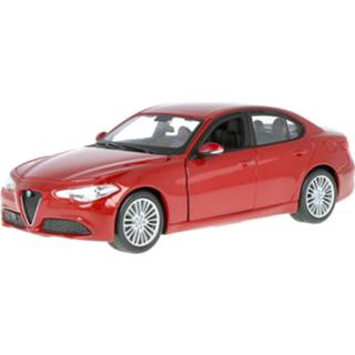 Modelauto bburago rood Die-Cast Alfa Romeo Guilia - schaal 1:24 8719247370112