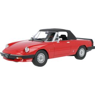 👉 Modelauto KK-Scale rood Die-Cast Alfa Romeo Evo 1 Spider 