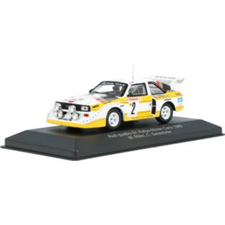 👉 Model auto Audi Sport Rallye Monte Carlo CMR Die-Cast Quattro E2 Night Version with lights - Modelauto schaal 1:43 9580015710619