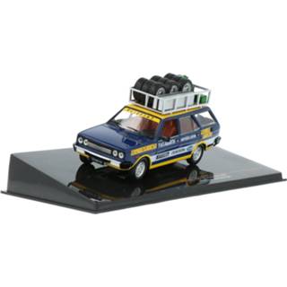 👉 Modelauto IXO blauw Die-Cast Fiat 131 Panorama (Assistenza team Olio Fiat) - schaal 1:43 4895102323524