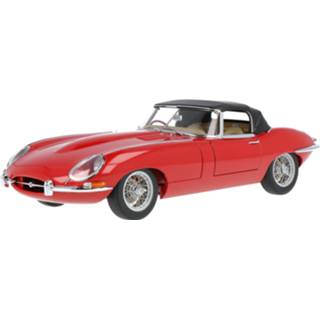 👉 Modelauto AUTOart Carmen Red Die-Cast Jaguar E-Type Roadster Series I 3.8 - schaal 1:18 674110736014