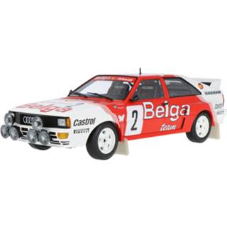 👉 Model auto Boucles de Spa Belga Team ichamps Die-Cast Audi Quattro A2 - Modelauto schaal 1:18 4012138142237