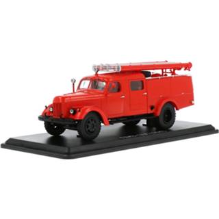 👉 Modelauto herpa rood resin PMZ 17A Fire Truck ZIL 164 Chassis - schaal 1:43 4600001014097