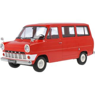 👉 Modelauto KK-Scale rood Die-Cast Ford Transit MK1 - schaal 1:43