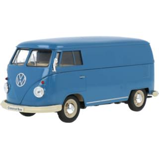 Modelauto welly blauw Die-Cast Volkswagen T1 - schaal 1:24 4891761209599
