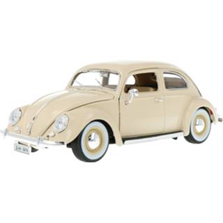 👉 Modelauto bburago creme Die-Cast Volkswagen Kever (Beetle) - schaal 1:18 8719247243928
