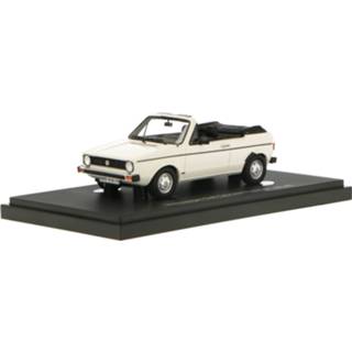 👉 Modelauto AutoCult wit resin Volkswagen Golf 1 Cabriolet - schaal 1:43 7423355599570