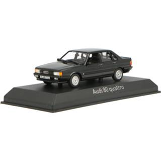 👉 Modelauto norev Dark Grey Metallic Die-Cast Audi 80 Quattro - schaal 1:43 3551098300345