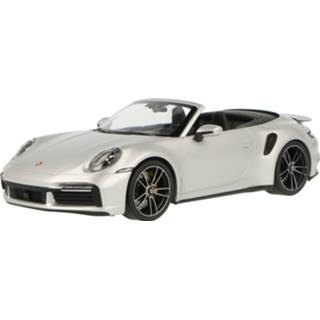 👉 Modelauto ichamps zilver Die-Cast Porsche 911 Turbo S Cabriolet (992) - schaal 1:18 4012138174276