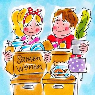 👉 Blond amsterdam kaart Samenwonen | Illustratie