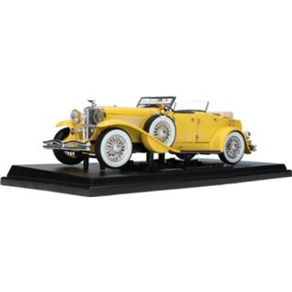👉 Modelauto greenlight geel Die-Cast Duesenberg II SJ - schaal 1:18 810166010825