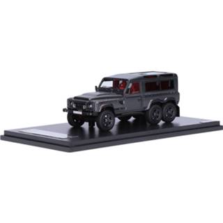 👉 Modelauto glm grey metallic resin Land Rover Defender Kahn Flying huntsman 6 X - schaal 1:43 2190010005