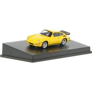 👉 Modelauto spark geel resin Porsche 911 RUF CTR Yellowbird - schaal 1:87 9580006411044