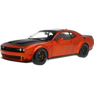 👉 Modelauto solido zwart Die-Cast Dodge Challenger SRT Hellcat Redeye Widebody - schaal 1:18 3663506012013