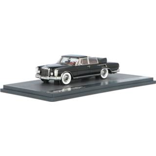 👉 Modelauto matrix zwart resin Mercedes-Benz 600 W100 Landaulet Graf von Bergheim - schaal 1:43 51302101001