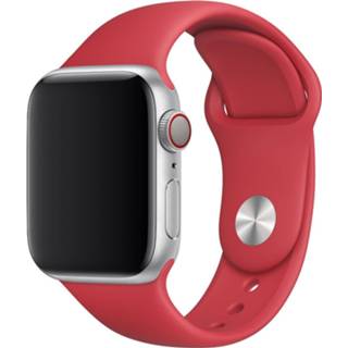 Sportband rood Sport Band voor Apple Watch Series 1 t/m 6 / SE - 38/40mm Red 190198904072