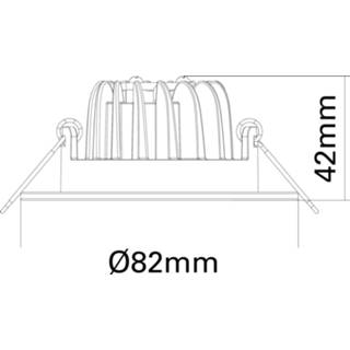 👉 Inbouwspot zwart One Size Ben Oval LED 8,2x4,2 cm 8714175928312