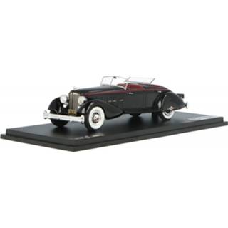 👉 Model auto resin glm zwart Packard Twelve 1108 Sport Phaeton - Modelauto schaal 1:43
