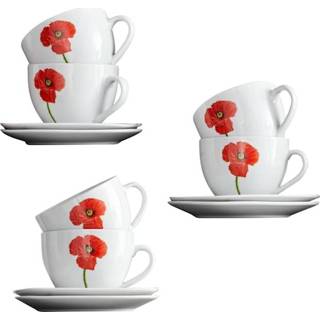 👉 Porselein multicolor unisex Koffieservies 18-delig San Remo Arte Viva