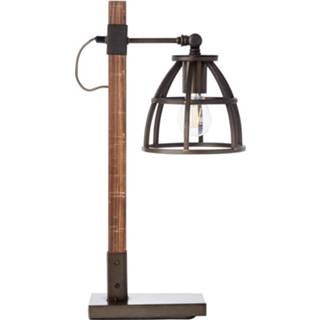 👉 Tafellamp active Brilliant Industriële Matrix Wood 99135/46 4004353359644