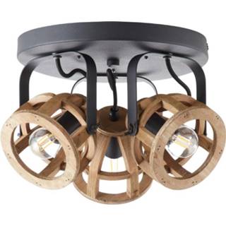 👉 Plafondlamp active Brilliant 3-lichts Matrix Wood 86634/76 4004353372537