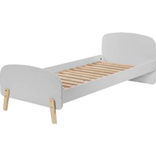 👉 Grijs hout Vipack Kiddy Bed 90 x 200 cm - 5420070221917