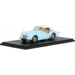 👉 Model auto resin spark Light Blue Triumph TR3 Hard Top - Modelauto schaal 1:43 9580006949462