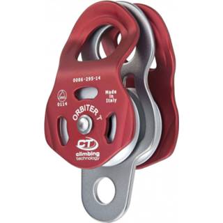👉 Katrol grijs rood Climbing Technology - Orbiter T Pulley rood/grijs 8056734837001