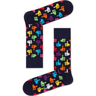 👉 Sock uniseks zwart Happy Socks - Thumbs Up Multifunctionele sokken maat 41-46, 7333102280425