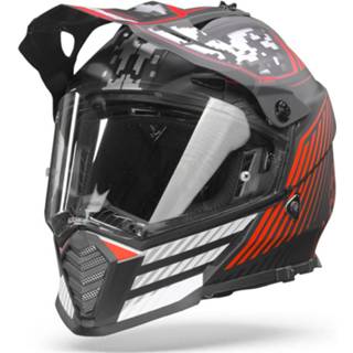 👉 LS2 MX436 Pioneer Evo Saturn Mat Zwart Rood L