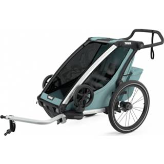 👉 Zwart grijs kinderen Thule - Chariot Cross 1 Kinderfietskar zwart/grijs 872299048694
