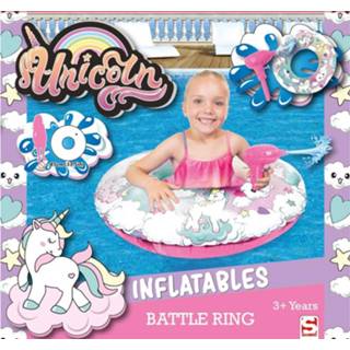 👉 Sambro Eenhoorn Battle Ring Zwemband met Waterpistool 85 cm