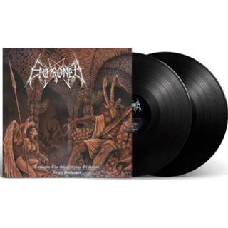 👉 Zwart unisex satan Enthroned - Towards the skull throne of / Regie sathanas LP 803341519602